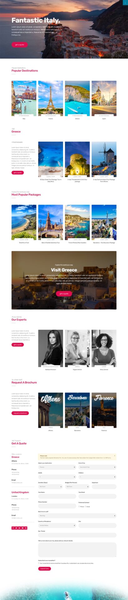 Cousteau Pro Landing Page